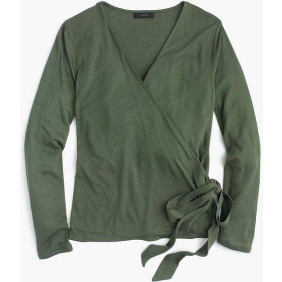 J. Crew Tops - NWOT Jcrew Wrap and Tie Top